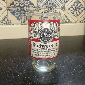 Vintage Collectible Budweiser Beer Lager Glass. Big. 32 oz. Excellent condition!